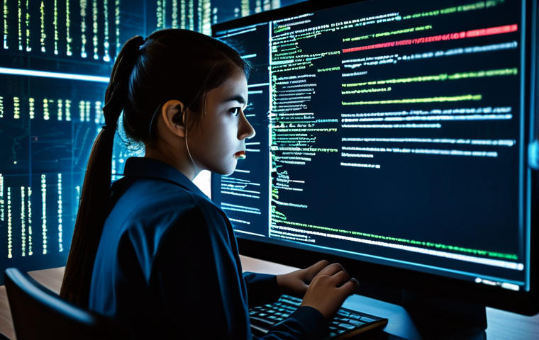 Cybercrime**

A dimly lit room. A young person with concerned expression hunched over a laptop, lines of code reflected in their eyes. In the background, blurred images of banking websites and personal data icons. Focus on the tension and vulnerability.  "Cybercrime victim, digital threat, online fraud, concerned, dark ambiance, technological vulnerability, data breach concept, safe for work, appropriate content, fully clothed, professional, perfect anatomy, natural proportions."

**