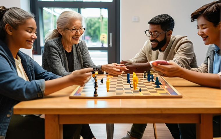 사회적 배제와 포용 정책 - **Prompt:** A diverse group of people, representing various ages and ethnicities, are slowly forming...