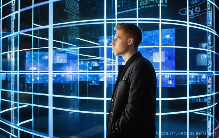 사회적 영향력과 대중심리 - **"Information Overload and Critical Thinking in a Digital World"**: A thoughtful young adult of Sla...