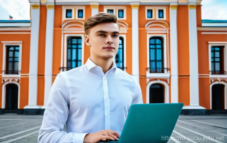 사회적 이동과 경제 구조 - **Prompt:** A dynamic, split-scene image illustrating the evolution of career paths in Russia. On th...